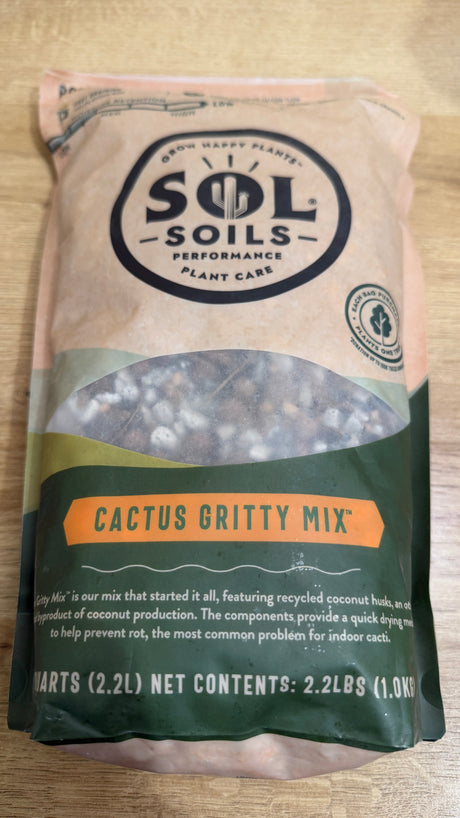 Two quart bag of fast draining cactus gritty soil mix